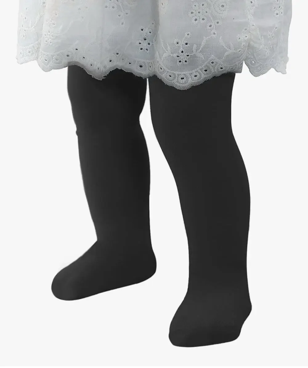 Zando Ultra Soft Girls Ballet Tights Black Size 4-6Y